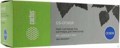 Картридж лазерный Cactus CS-CF283X черный (2200стр.) для HP LJ Pro M225dn/M201/M202