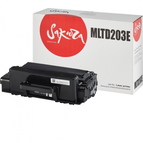 Картридж Sakura mltd203e-n для Samsung sl-m3820/4020, m3870/4070, черный, 10 000 к. (обновленный чип для аппаратов, выпущенных после 01.12.2017)