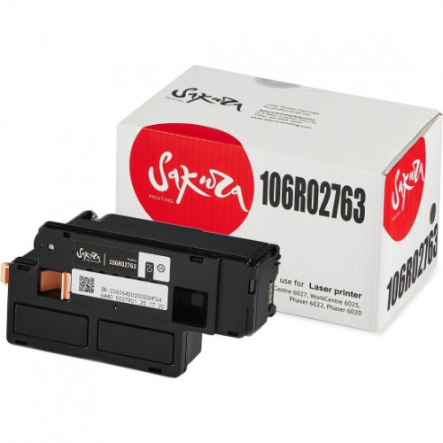 Картридж Sakura 106r02763 для xerox workcentre 6027, workcentre 6025, phaser 6022, phaser 6020, черный, 2000 к.